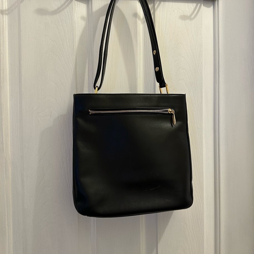 Charles Jourdan Black Leather Shoulder Bag - Picture 3 of 9
